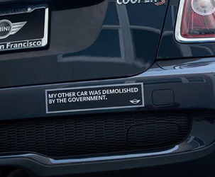 car bumper sticker