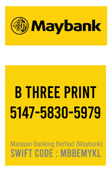 B Three Print Maybank